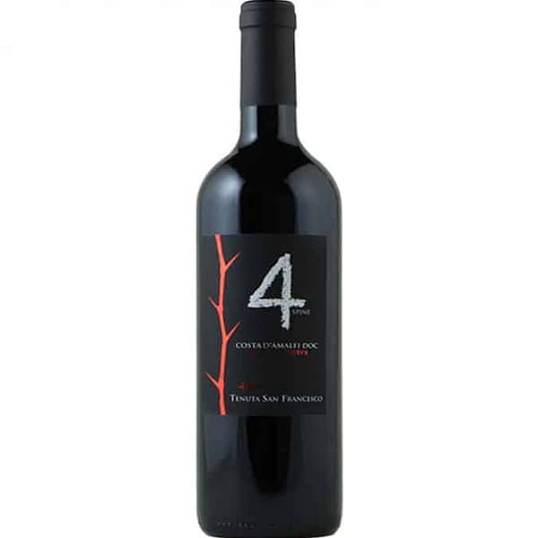 Quattro-Spine_Costa-d'Amalfi-Tramonti_DOC_rosso_Tenuta-San-Francesco_EnotecaSalerno_CandyWine